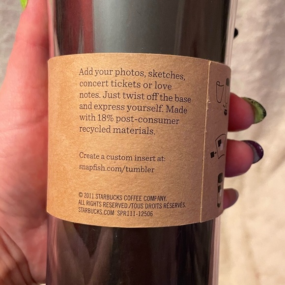 Starbucks NWT Collage It Customizable Travel Mug Commuter Cup 16oz 2011 - Picture 5 of 7